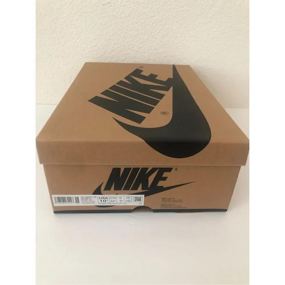 Nike Air Jordan 1 Zoom CMFT 2 Muslin/Celestial Gold-Black Men's Size 10.5